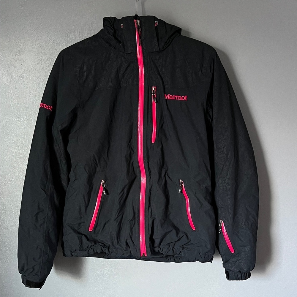 Marmot Women’s Black Pink Winter Snow Ski Outdoor Jacket Med